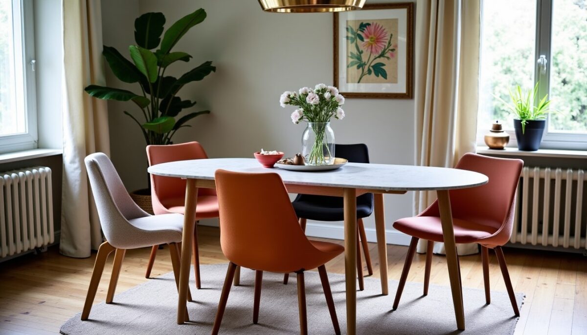Comment jongler avec les styles de chaises tout en conservant une harmonie parfaite autour de la table ?